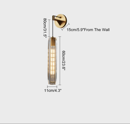 Hanging Crystal Wall Light