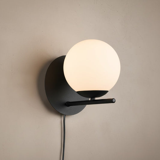 Applique Murale Noire et Blanche GLOBE