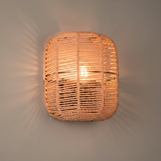 Luminaire Mural BOHO en Rotin