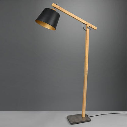 Lampadaire Bois Noir