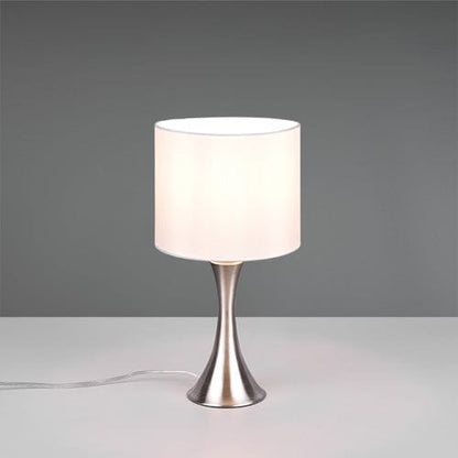 Lampe D'Appoint pour Salon - Chrome et Blanc