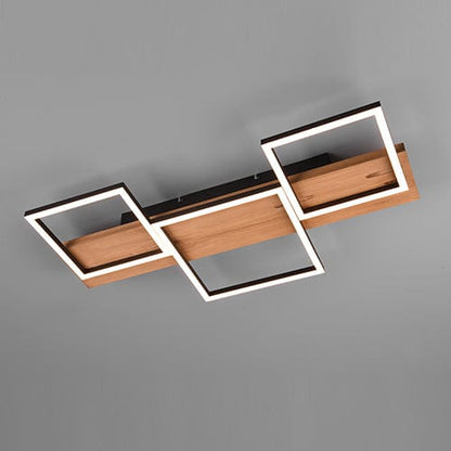 Plafonnier Rectangulaire Bois