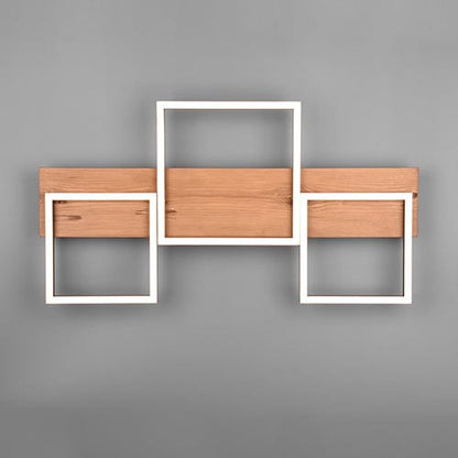 Plafonnier Rectangulaire Bois