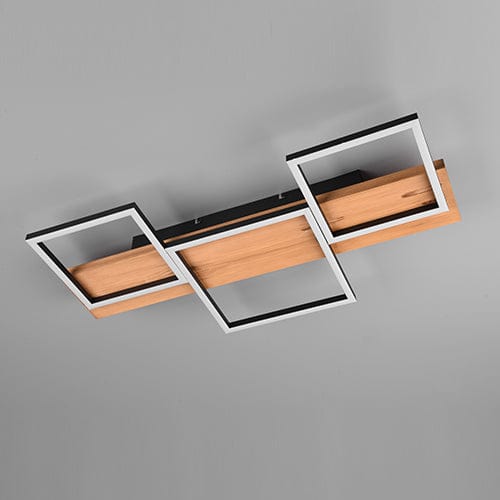 Plafonnier Rectangulaire Bois