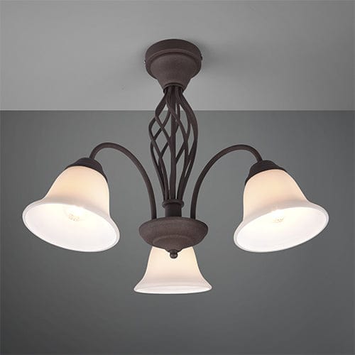 Plafonnier Metal Rouille