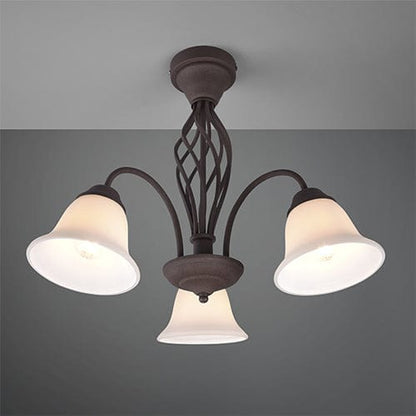 Plafonnier Metal Rouille