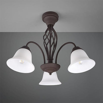 Plafonnier Metal Rouille