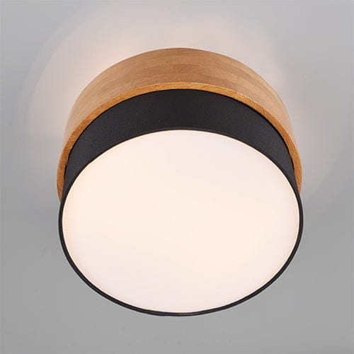 Plafonnier Salle De Bain Noir Et Bois