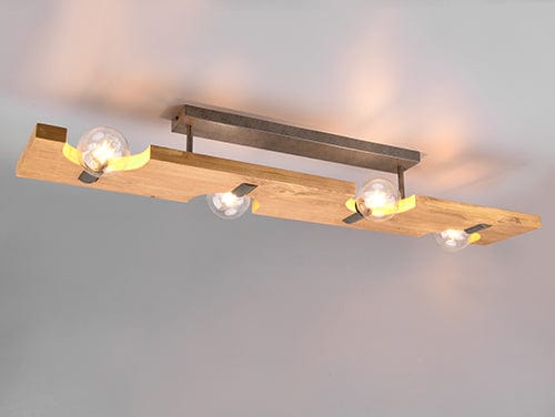 Plafonnier Plat Bois