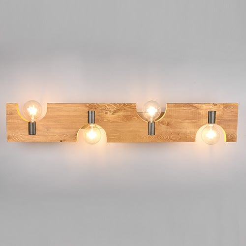 Plafonnier Plat Bois