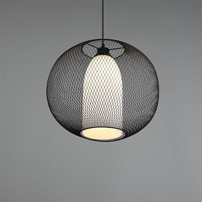 Luminaire Suspendu Noir Industriel