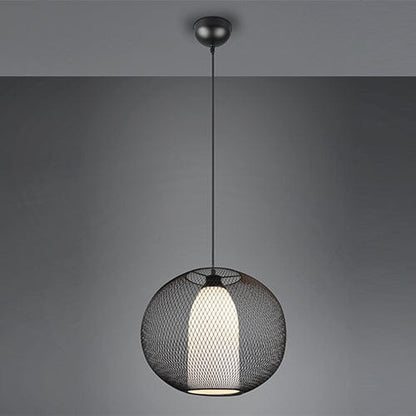 Luminaire Suspendu Noir Industriel