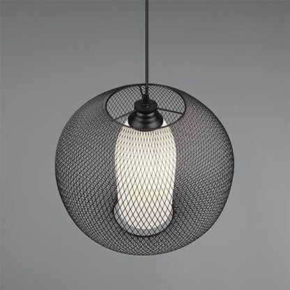 Luminaire Suspendu Noir Industriel