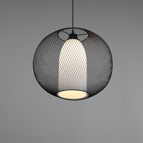 Luminaire Suspendu Noir Industriel