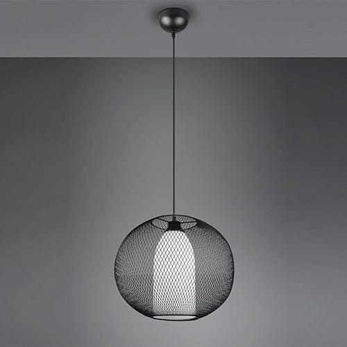 Luminaire Suspendu Noir Industriel