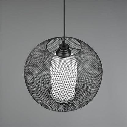 Luminaire Suspendu Noir Industriel