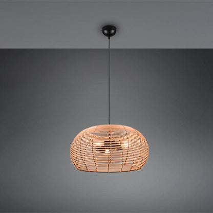 Suspension Rotin Luminaire