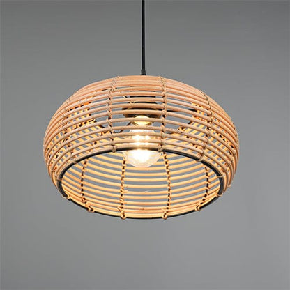 Suspension Luminaire Boule Rotin