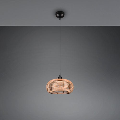 Suspension Luminaire Boule Rotin