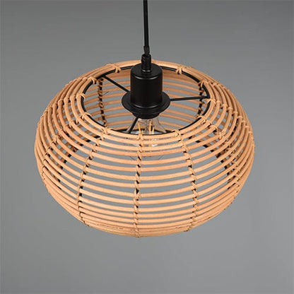 Suspension Luminaire Boule Rotin