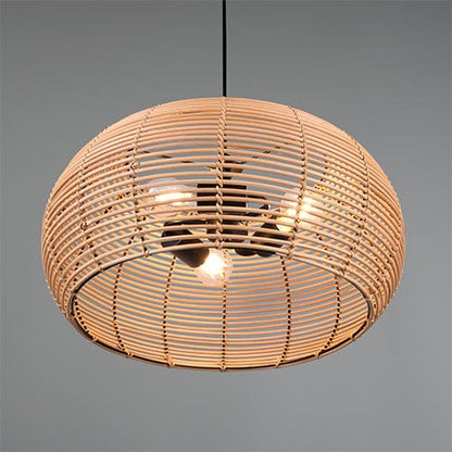 Suspension Rotin Luminaire