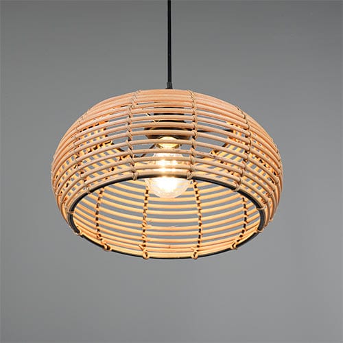 Suspension Luminaire Boule Rotin