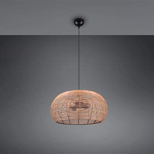 Suspension Rotin Luminaire