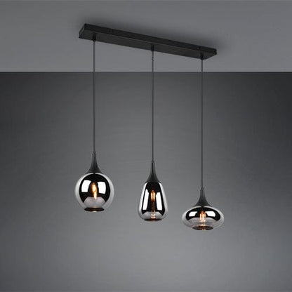 Luminaire Suspendu Noir 3 Lumieres