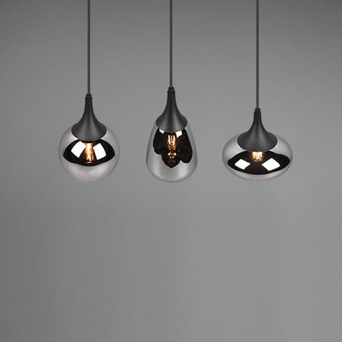 Luminaire Suspendu Noir 3 Lumieres