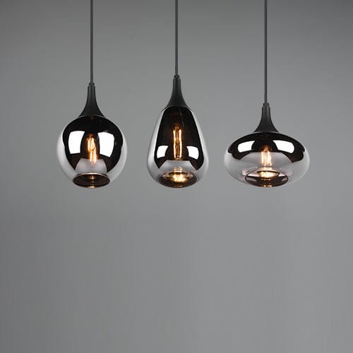 Luminaire Suspendu Noir 3 Lumieres