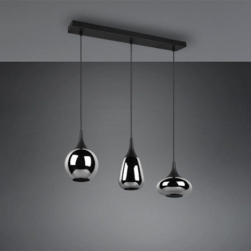 Luminaire Suspendu Noir 3 Lumieres
