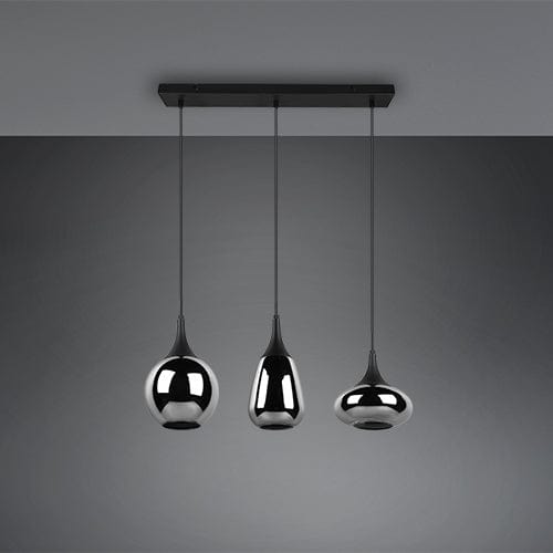 Luminaire Suspendu Noir 3 Lumieres