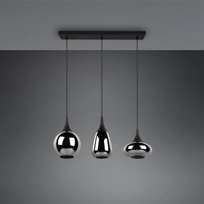 Luminaire Suspendu Noir 3 Lumieres