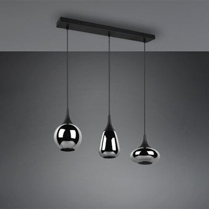 Luminaire Suspendu Noir 3 Lumieres