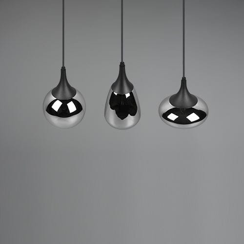 Luminaire Suspendu Noir 3 Lumieres