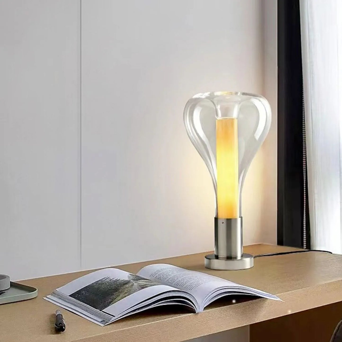 Lampe de Table Élégance Lava Art - Design Moderne et Lumière Douce-1
