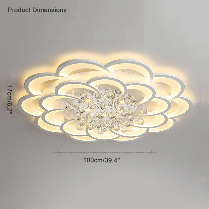 CrystalBloom Ceiling Light