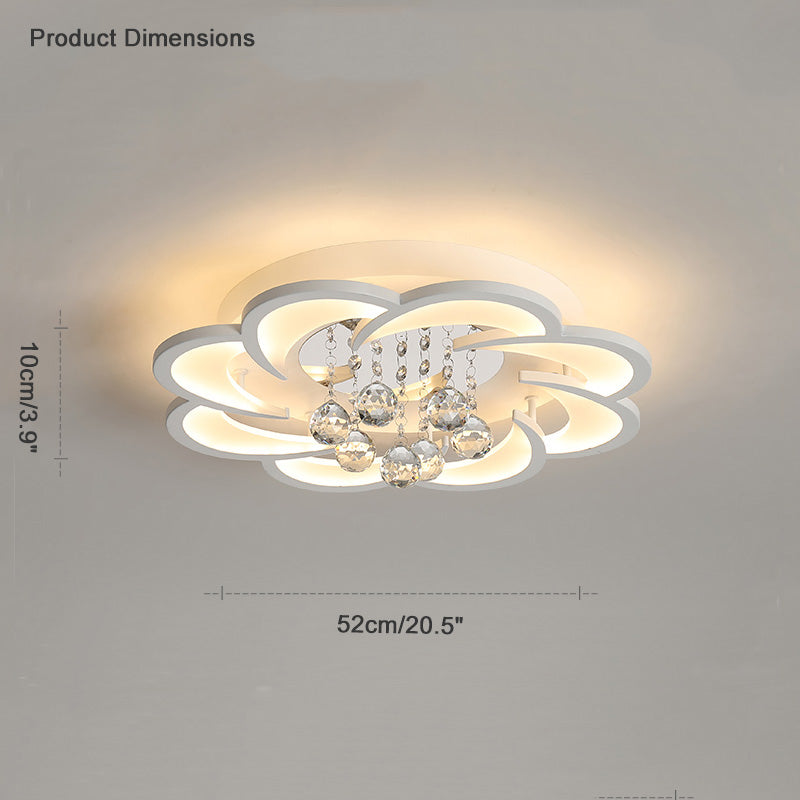 CrystalBloom Ceiling Light