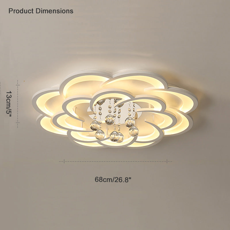 CrystalBloom Ceiling Light